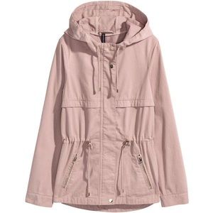 H&M Mauve/pink short parka
